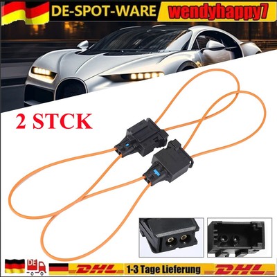 2X MOST Fiber Optic Loop Cable Plug Connector Für Audi VW BMW Mercedes Porsche