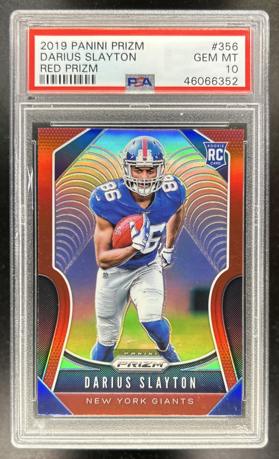 Darius Slayton Panini Prizm #356 Red