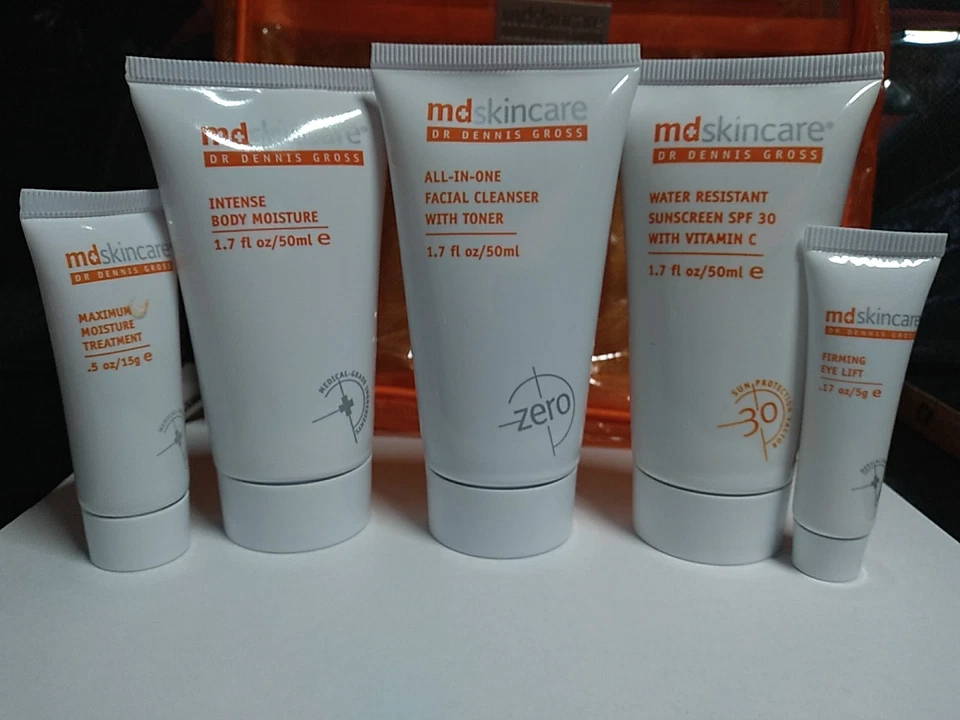 DR. DENNIS GROSS 5-PC SKINCARE (BODY, FACIAL CLEANSER, SUNSCREEN, EYE, MOISTURE) - Image 2 of 4