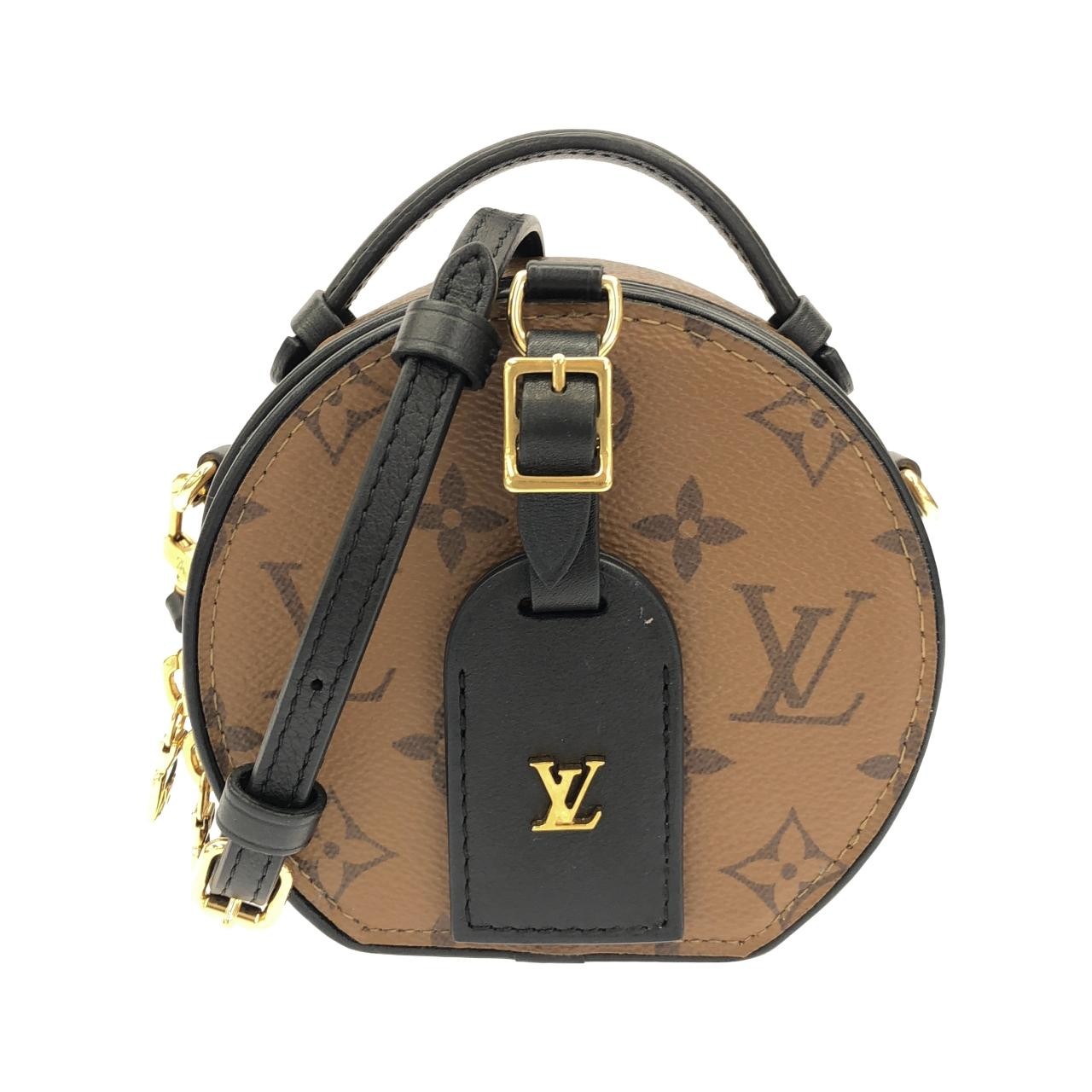 Authentic Louis Vuitton Monogram Reverse Mini Boite Chapeau Shoulder Bag M68...