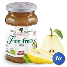 6x Multipack Rigoni Confiture Bio 250 G SANS SUCRE Poires