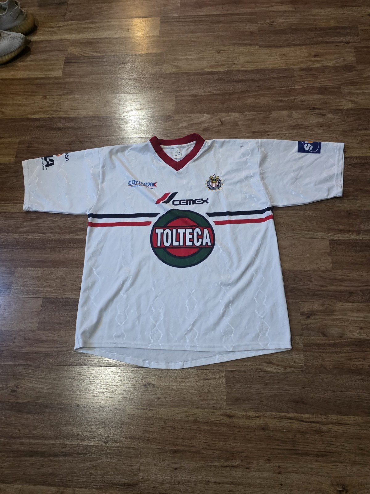Vintage Chivas Guadalajara Away White 2002 Adult XLarge Soccer Jersey Size XL
