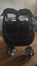 Black Double Stroller, Missing Lap Cup Holder...