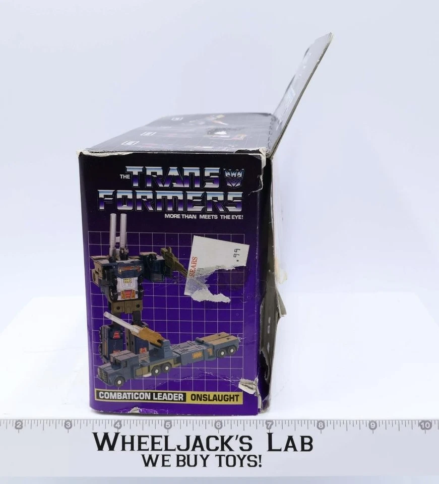 Onslaught EMPTY BOX 1986 Vintage Hasbro G1 Transformers Action Figure - Image 4 of 4