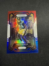 JOEY PORTER JR 2023 Panini Prizm RED WHITE BLUE Prizm ROOKIE Card #386 Steelers