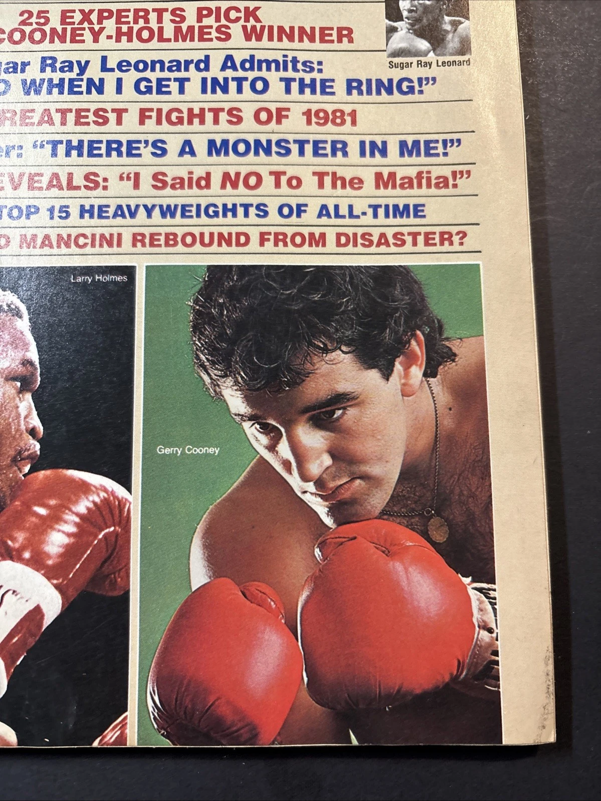 Lou Sahadi's Boxing Scene Magazine Feb/Mar 1982 Cooney vs Holmes Hagler Leonard - Picture 4 of 8