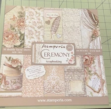 Stamperia CEREMONY - 12" X 12" Double Sided Paper - 10 SHEETS, Wedding
