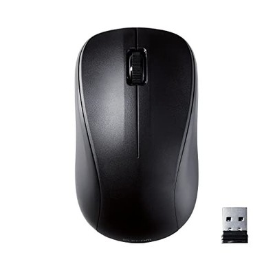 ELECOM Maus Kabellose Lasermaus Größe M RoHS Kompatibel Schwarz M-S2DLKBK/RS