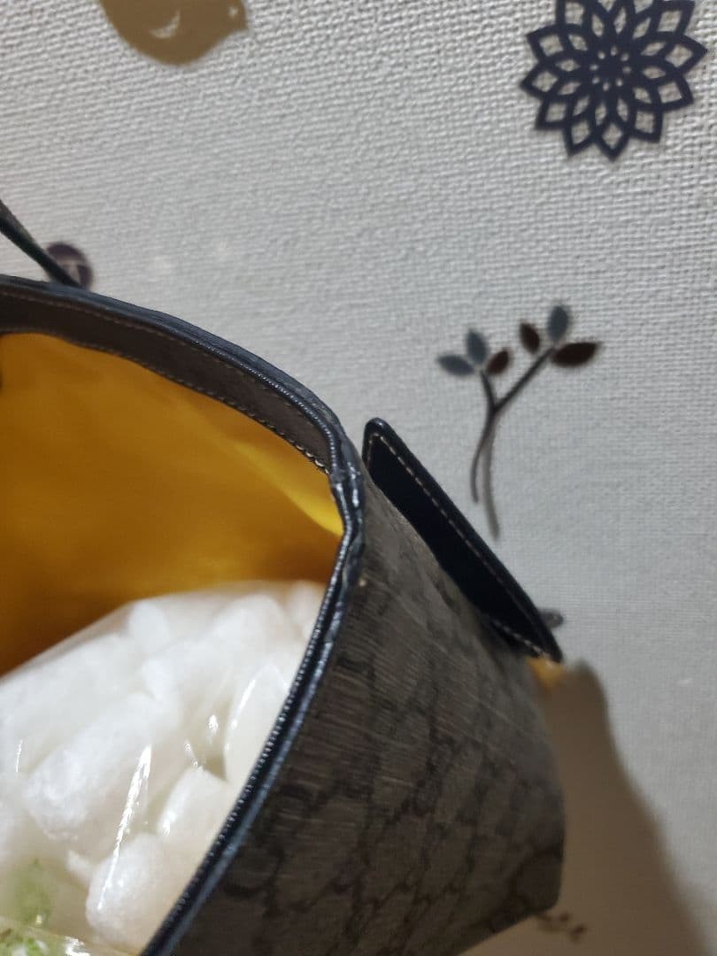 GUCCI Children's Bat Tote Bag Black Rare Authentic Leather 20x21cm thumbnail 5