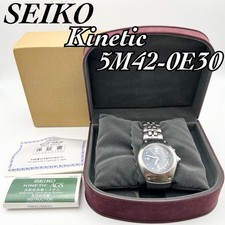 Orologio Uomo SEIKO KINETIC 5M42-0E30 Funzionamento Non Confermato