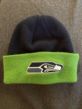Seattle Seahawks Beanie Hat - Youth Size