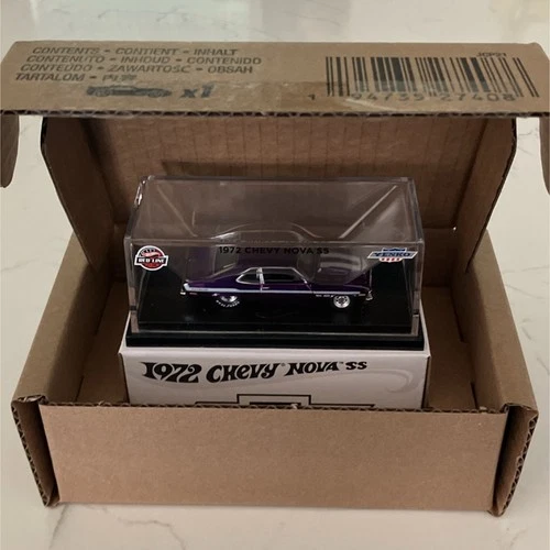 Hot Wheels Red Line Club 1972 Chevrolet Nova SS Purple 1:64 Diecast Car