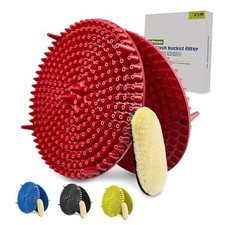 2 Pack 4-5 Gallon Car Wash Bucket Grit Trap Insert,Detailing Kit Red