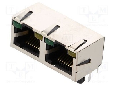 Złącze: RJ45 gniazdo Kat: 5 ekranowanepodwójnez diodą LED Z1C2