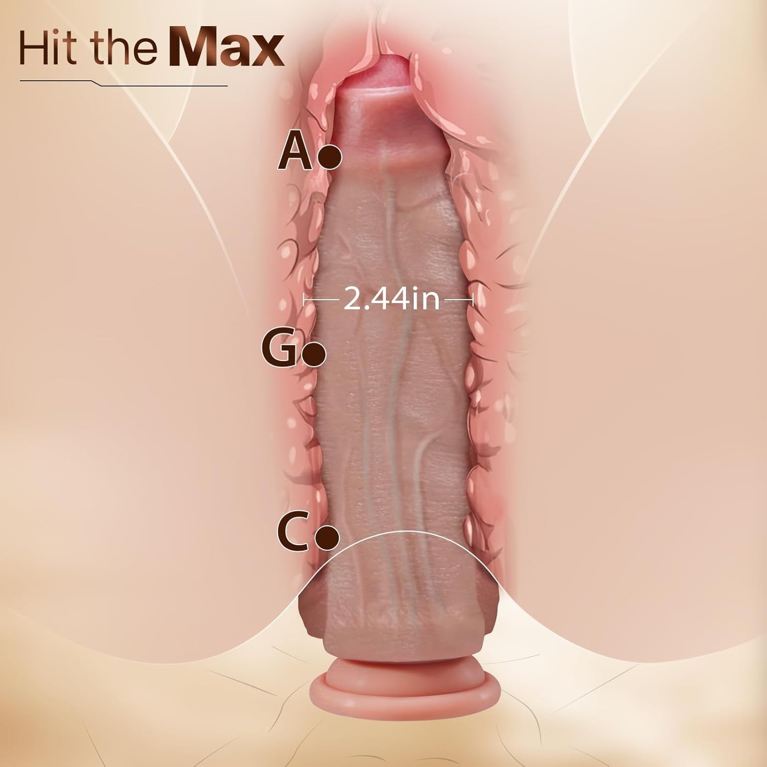 11'' Realistic Uncut Foreskin Big Dildo Huge Thick Dildo with Strong Suction Cup
