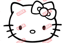 Hello Kitty Decal Sticker Vinyl Car Window Bumper Laptop Tumbler Cute Cartoon Ac