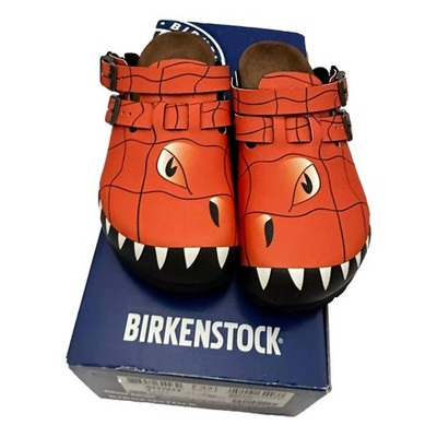 Birkenstock Kay Kids Sandals Monster Head Orange Size 1 Narrow New in Box