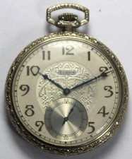 1933 Elgin Grade 315 12s 15j Rolled Gold Plate RGP Pocket Watch - Parts/Repair