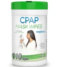 CPAP Mask Cleaning Wipes - Unscented, Alcohol-Free Cleaner 110 Wipe Pack