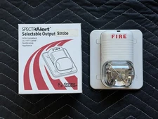 System Sensor S1224MCW Fire Alarm Strobe White Wall Mount NEW