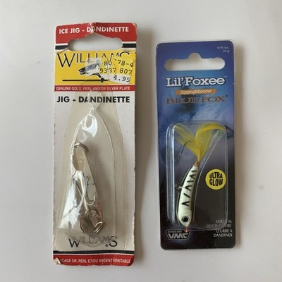 Lot Of 2 New Ice Fishing Jigs Lures Williams Blue Fox