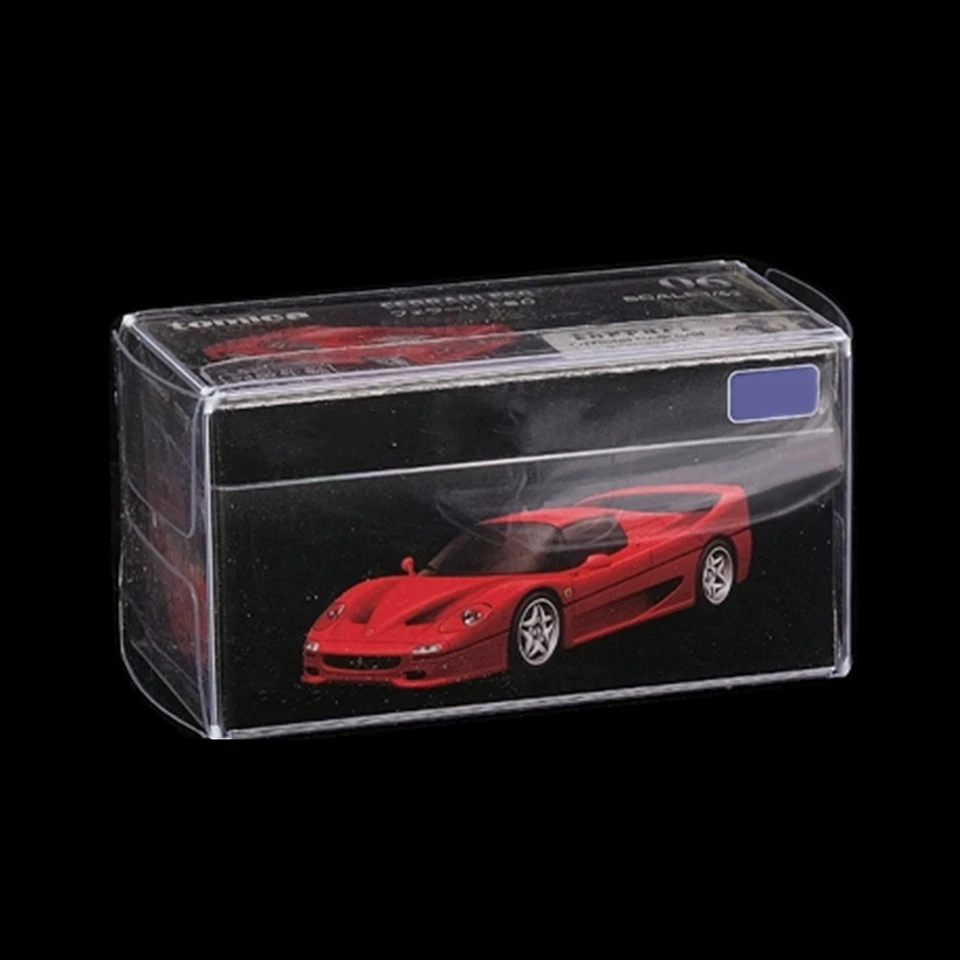 10X Stackable PVC Clear Display Case Toy Car Storage for 1/64 Scale Diecast Cars - Image 4 of 4