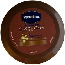 Large Vaseline Intensive Care Cocoa Glow Cocoa Butter Body Cream 5.07 oz 150 ml