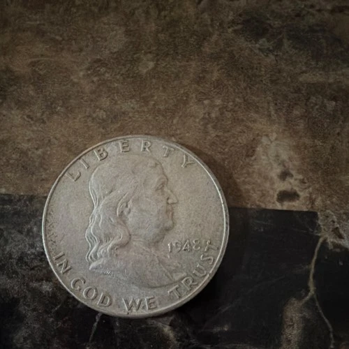 1948 Franklin Half Dollar 50C Circulated Silver Coin Uncertified Business Strike