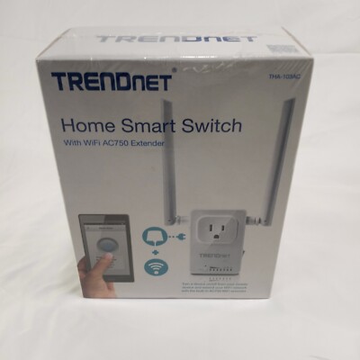 TRENDNET THA-103AC Home Smart Switch With WiFi AC750 Extender long range  