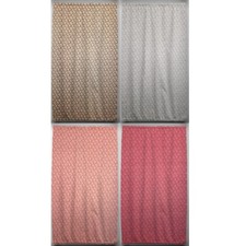 Breezy Swirl French Door Curtain Panel with Tie Back 4 Colors Available