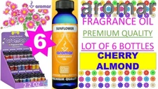 6 AROMAR 2.2 FRAGRANCE OIL 24 PREMIUM QUALITY SPA COLLECTION (Cherry Almond 6)