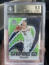 2023-24 Panini Mosaic - Florescent Green Give and Go #6 Nikola Jokić 7/10