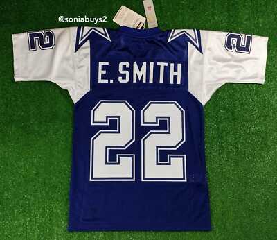 Mitchell & Ness E. SMITH NFL Dallas Cowboys Authentic Football Jersey, 36(S)