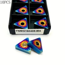 10pcs TNMG332 TNMG160408-MA Carbide Inserts Nano-Blue Coating Insert is Suitable