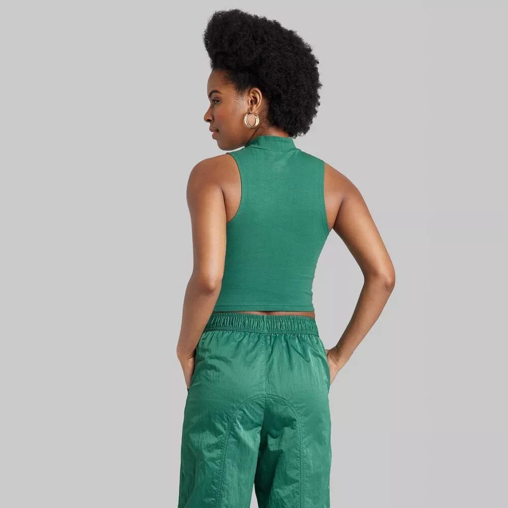 Women's Mock Turtleneck Tiny Tank Top Wild Fable XXS