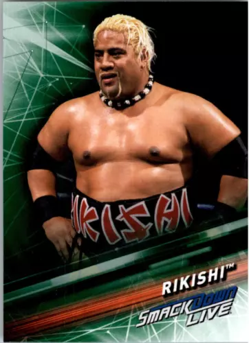 2019 Topps WWE SmackDown Live Green #83 Rikishi - NM-MT