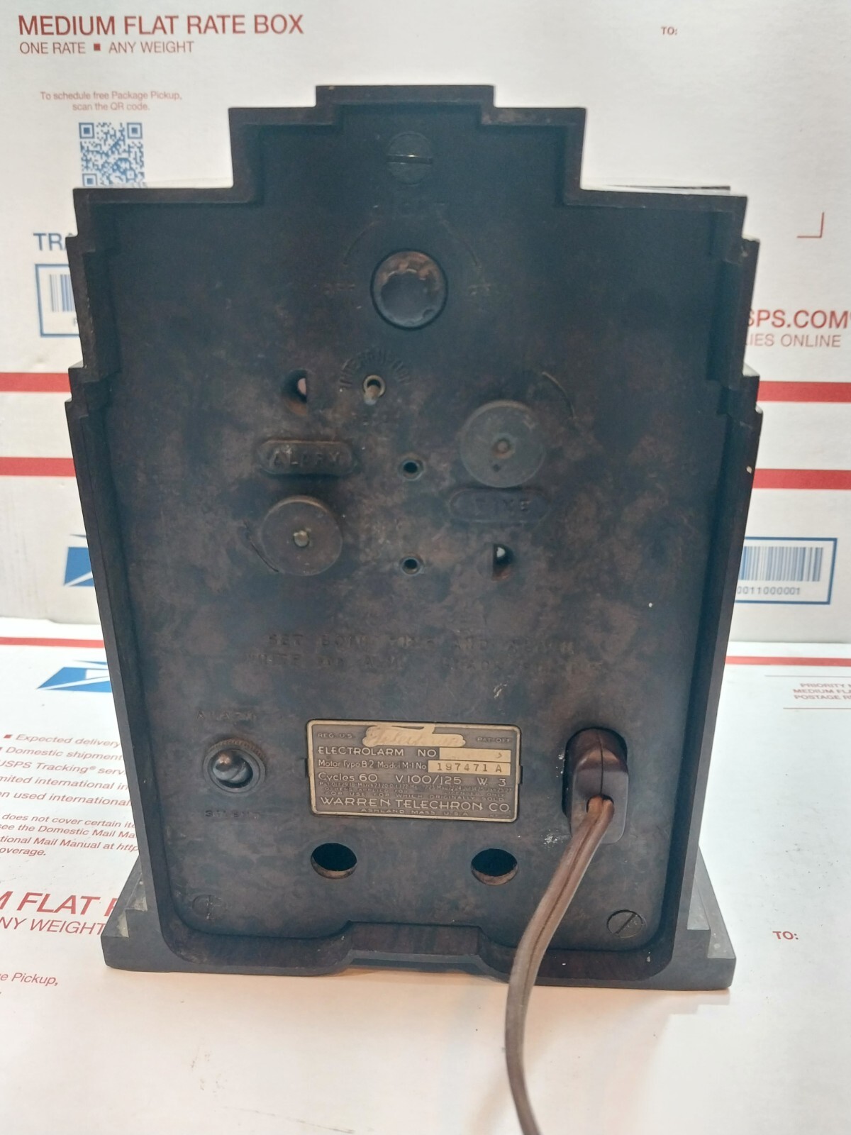 Vintage Telechron Electrolarm Skyscraper Bakelite Clock Art Deco eBay