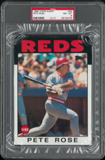 PSA 8 NM MINT 1986 TOPPS SUPER PETE ROSE #46 REDS PHILLIES 00378 B179