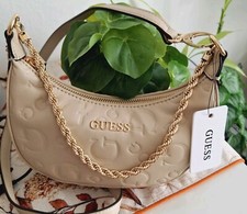Guess BEECHWOOD Mini Crossbody With Detachable strap-Sand; GUESS Crossbody NWT