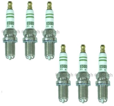 New Set of 6 Spark Plugs OEM Bosch FGR7KQE0 For Audi A4 A6 Quattro 3.2L V6