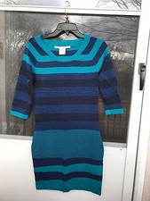  Max Studio Striped Bodycon Sweater Dress size S