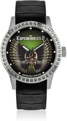 Jacques Lemans The Expendables 2 E-225 Damen Uhr Edelstahl Leder 10Bar