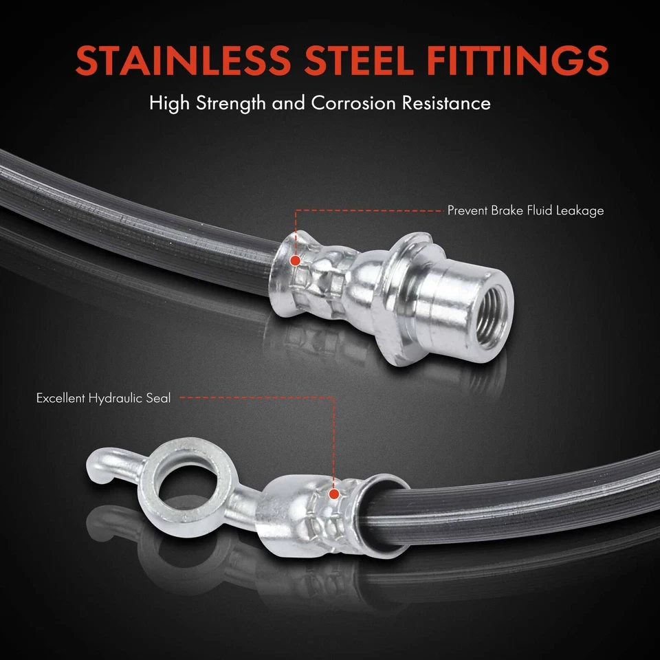 Manguera hidráulica de freno delantera y trasera 4 piezas para Lexus IS200t 2016-2017 IS300 IS350 Foto 4 de 4