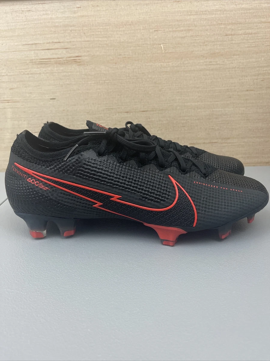 nike mercurial black red
