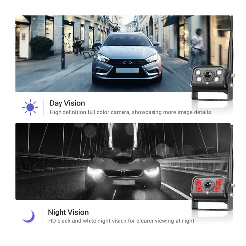 2x Wireless Rückfahrkamera + 9" IPS DVR Split Monitor für LKW/Anhänger/Bus/Van - Bild 12 von 20