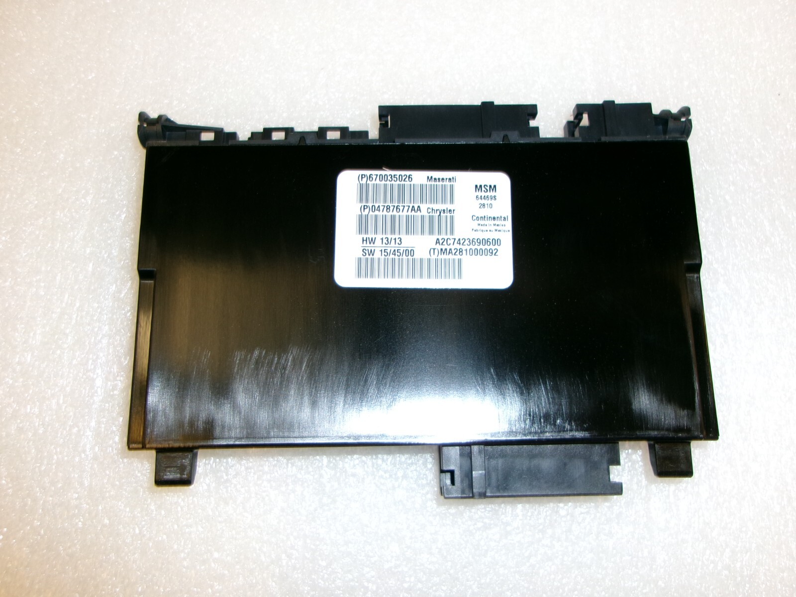 2014 - 2024 MASERATI GHIBLI FRONT LEFT SIDE SEAT CONTROL MODULE OEM 670035026