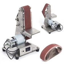 DIY Mini Belt sander Knife Apex Edge sharpener Polishing Grinding Machine+Belt