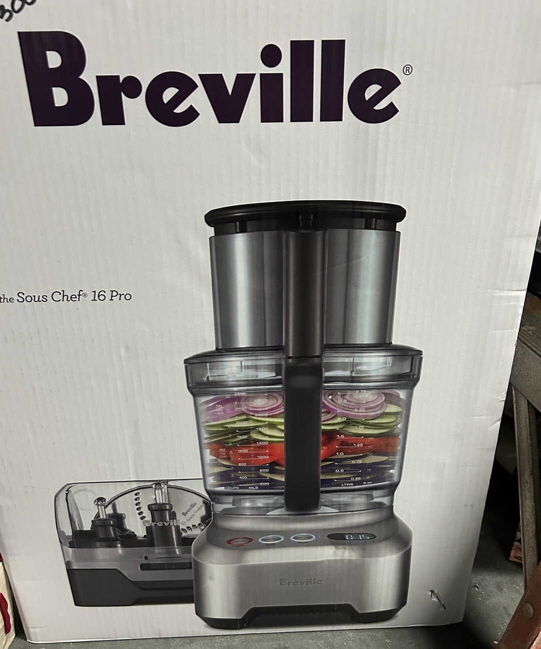 *NEW* Breville Sous Chef Pro 16Cup 1200W Food Processor w/ Accessories