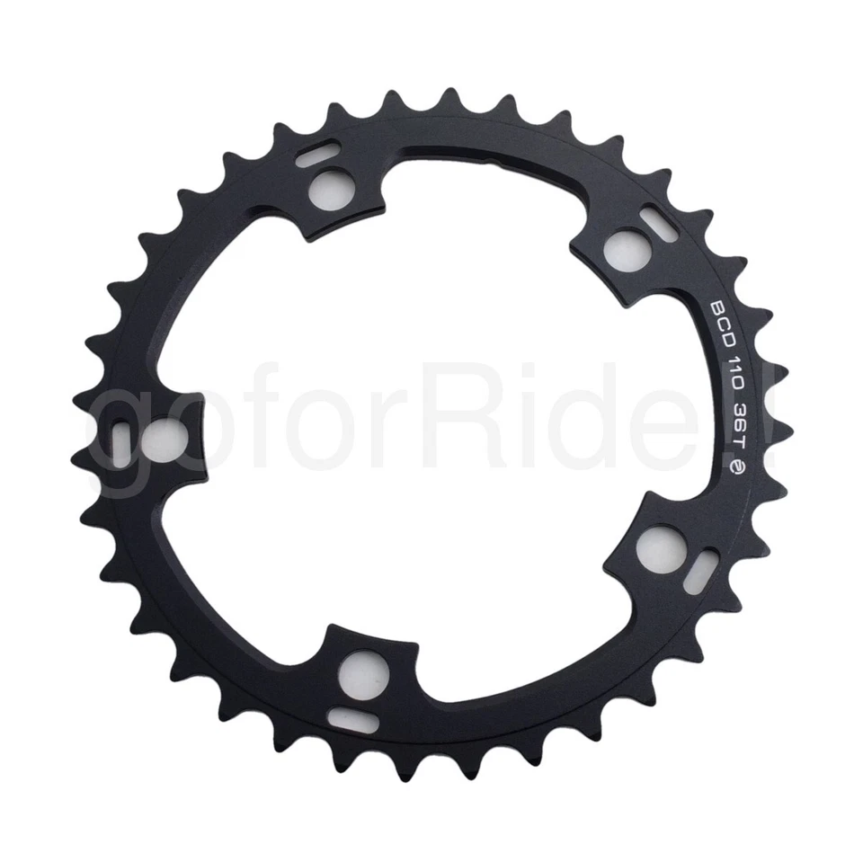 Nuevo Juego de Platos de Bicicleta Driveline 52-36T 10 Velocidades BCD 1100mm 7075/T6 Negro Foto 4 de 4