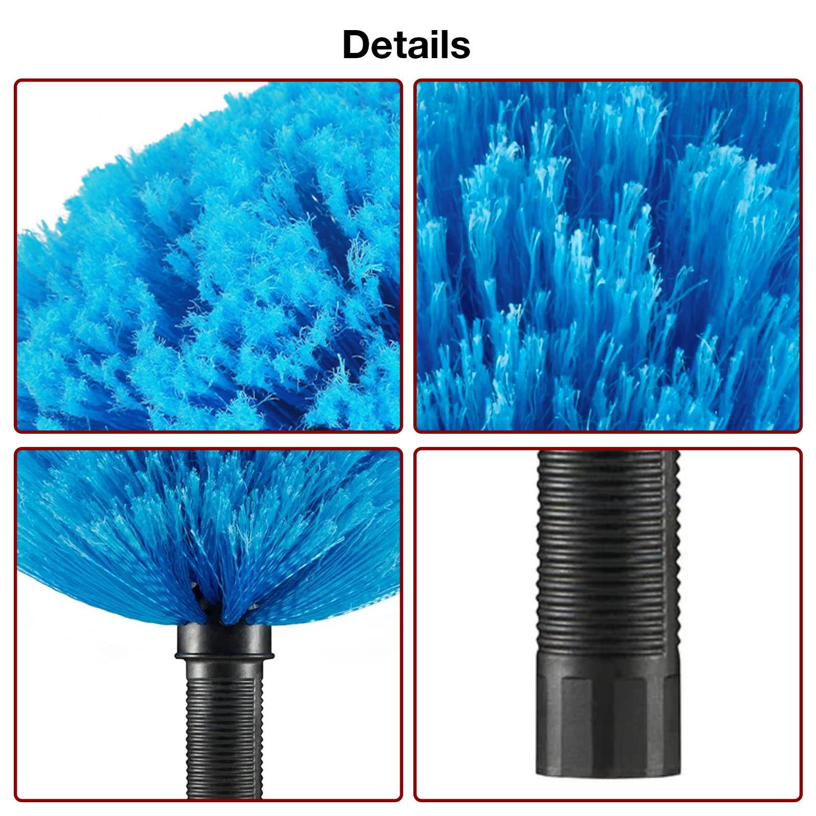 Cobweb Duster Screw On Webster Cobweb Cleaning Head Indoor & Outdoor Brush 